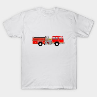 Red Fire Engine (with yellow stripe) T-Shirt